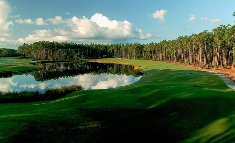 Hole #2 on the Creek Course Hammock Dunes Club