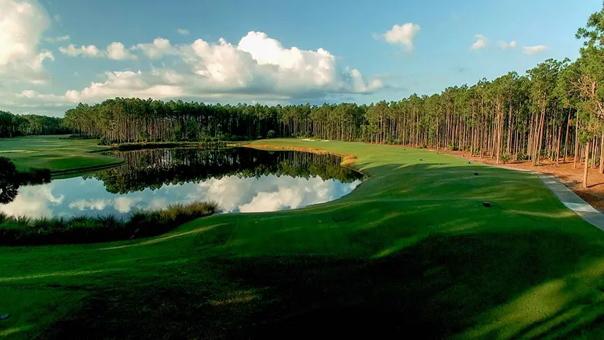 Hole #2 on the Creek Course Hammock Dunes Club