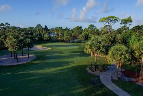 Hole #18 on the Dunes Course at Sandridge Golf Club