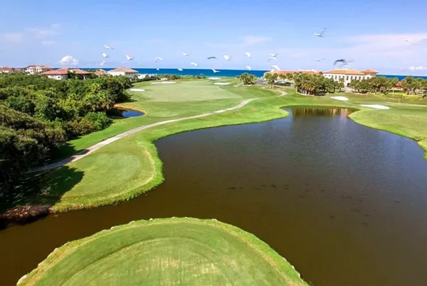 Hole #18 on Links Course at Hammock Dunes Club