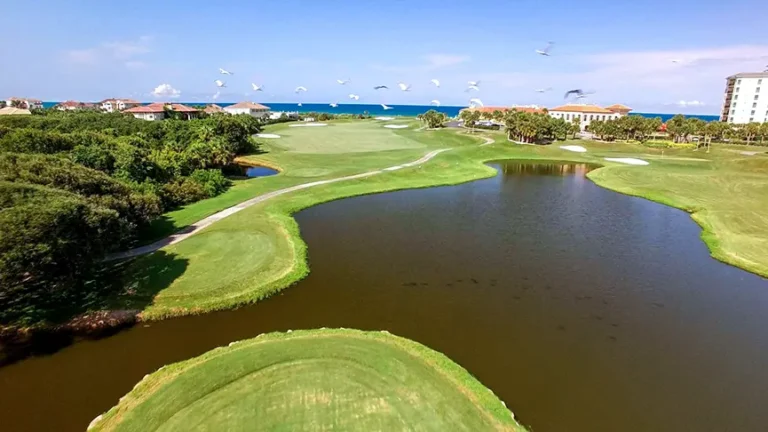 Hole #18 on Links Course at Hammock Dunes Club