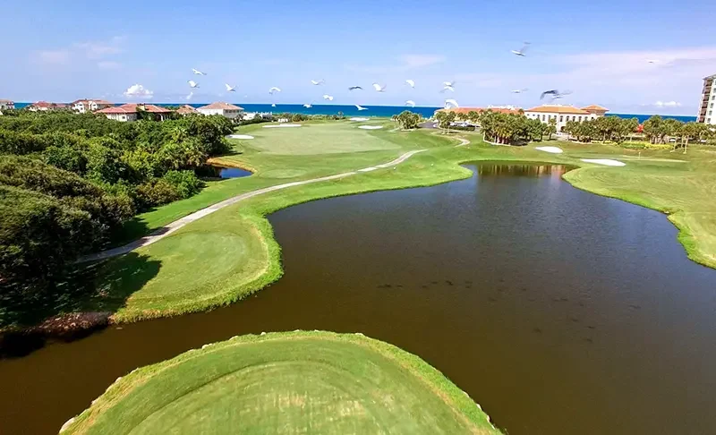 Hole #18 on Links Course at Hammock Dunes Club